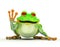 Happy smiling toon frog