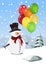 Happy snowman