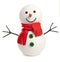 Happy snowman isolated