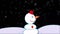 Happy snowman loopable 2d animation