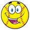 Happy Softball Cartoon Character