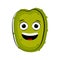 Happy soursop cartoon character emote