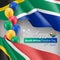 Happy South Africa Freedom Day patriotic backdrop