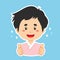 Happy South Korea Character Sticker