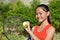 Happy Sporty Minority Person With Tennis Racket