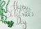 Happy St Patrick day card and green accessories