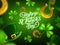 Happy St. Patrick Day greeting card, vector poster