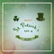 Happy St.Patrick`s Day,blurred bokeh with star light on colorful background