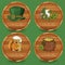 Happy St. Patrick\'s day. Coasters. Beer