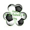 Happy St. Patrick`s day and soccer ball