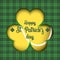 Happy St. Patrick`s day and tennis ball