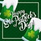 Happy st patricks day card greeting beers glass celebration
