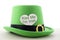 Happy St Patricks Day green leprechaun hat