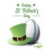 Happy St. Patricks day and rugby ball