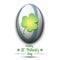 Happy St. Patricks day and rugby ball