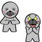 Happy standing chibi seal kid character cartoon