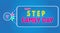 Happy Step Family Day, September 16. Calendar of September Text Effect, Vector design