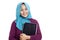 Happy Successful Muslim Businesswoman with Laptop