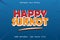 Happy Sukkot With Cartoon Style Editable Text Effect