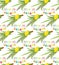 Happy Sukkot seamless pattern. Jewish holiday nuts endless background.