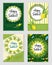 Happy Sukkot set of flyers or posters. Sukkot collection of templates