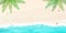 Happy summer,beach blue wave,sand beach vector