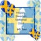 Happy Sweden National Day, 6th June greeting card with flag designed balloons, frame, Sweden map, flag, and text.