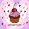 Happy sweetest day concept background, hand drawn style