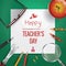 Happy teacher`s day design