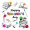 Happy teachers day banner 1