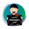 Happy teachers day card