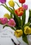 Happy teachers day, handmade tulip flower