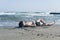 Happy teen boy having fun on the sand ÃÂ¾n the beach