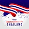 Happy Thailand Independent Day Vector Template Design Illustration