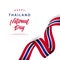 Happy Thailand National Day Vector Design Illustration