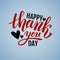 Happy Thank you Day handwritten illustration