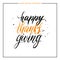 Happy Thanks Giving lettering with black splashes