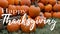 Happy Thanksgiving - Background, many orange colorful autumnal pumpkin texture