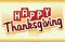 Happy Thanksgiving Banner for Cards, Flyers, Poster, and More