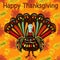 Happy Thanksgiving Beautiful colorful ethnic turkey bird autumn