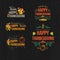 Happy Thanksgiving Day Design Badges Collection