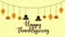 Happy Thanksgiving Day With Ornament Animation