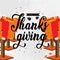 Happy thanksgiving design concept ready to print for celebration holiday