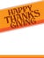 Happy Thanksgiving Fall and Autumn Modern Border