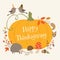 Happy Thanksgiving greeting card