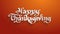Happy thanksgiving holiday conceptual art lettering