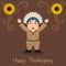 Happy Thanksgiving - Native Man Smiling