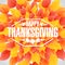 Happy thanksgiving stamp illustration