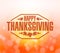 Happy thanksgiving stamp illustration