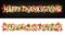 Happy Thanksgiving vector horizontal banners.